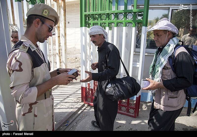 عکس/ خروج زائران اربعین حسینی از مرز خسروی