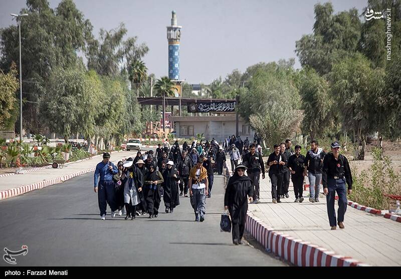 عکس/ خروج زائران اربعین حسینی از مرز خسروی