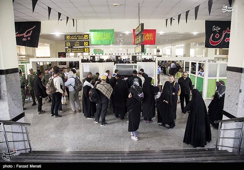 عکس/ خروج زائران اربعین حسینی از مرز خسروی