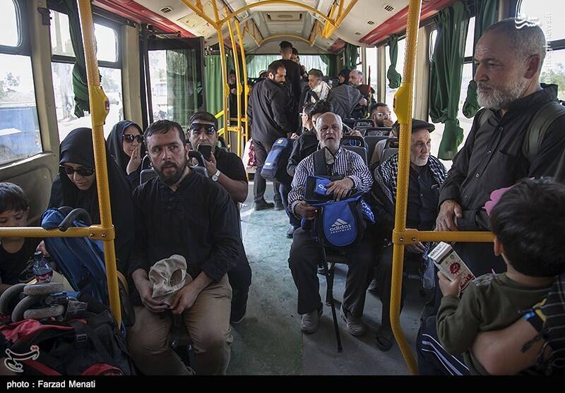 عکس/ خروج زائران اربعین حسینی از مرز خسروی