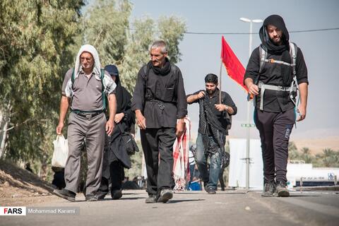 عکس/ زائران اربعین حسینی در مرز خسروی