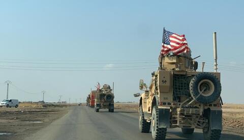 ۵۵ کامیون حامل تجهیزات نظامی آمریکا سوریه را ترک کردند