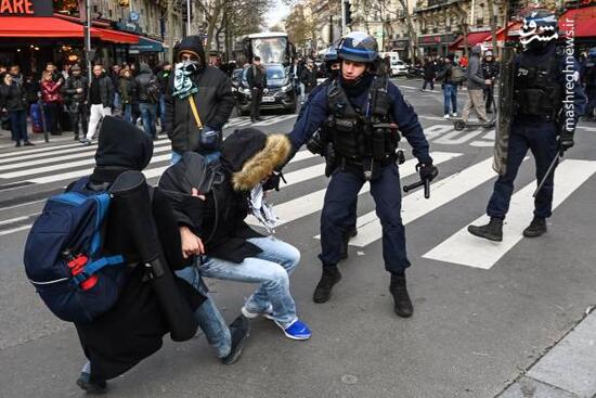 عکس/ ادامه اعتصاب سراسر در فرانسه
