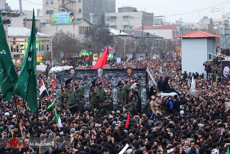 تشییع پیکر سردار سپهبد شهید حاج قاسم سلیمانی در مشهد