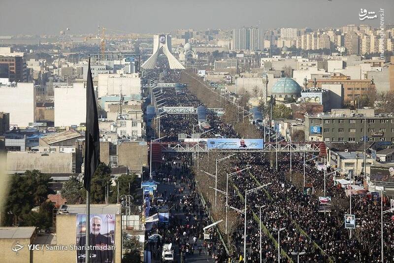 مراسم تشییع پیکر سردار سپهبد شهید حاج قاسم سلیمانی در تهران