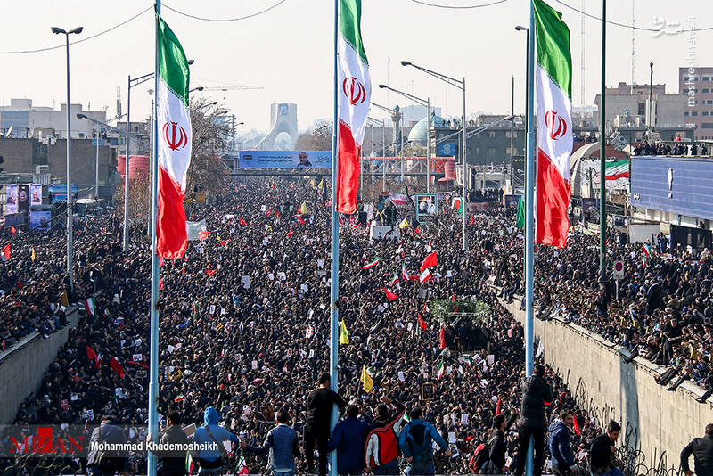 مراسم تشییع پیکر سردار سپهبد شهید حاج قاسم سلیمانی در تهران