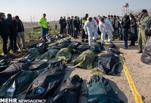شناسایی ۵۰ پیکر جان باختگان حادثه سقوط هواپیمای اوکراینی
