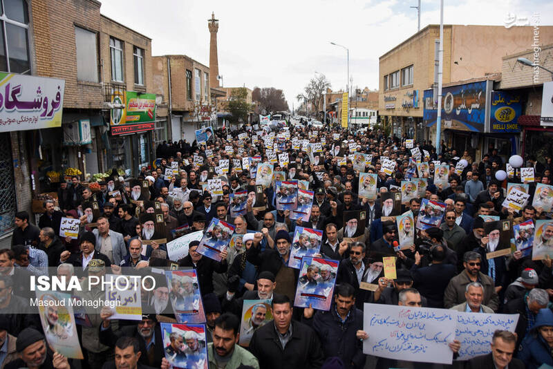 راهپیمایی حمایت از اقتدار نظام در سمنان