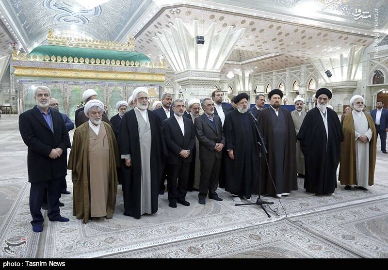 عکس/ تجدید میثاق رئیس و کارکنان قوه قضاییه با آرمانهای امام راحل