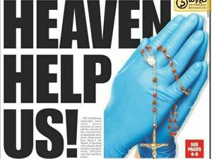 عکس صفحه اول روزنامه نیویورک پست آمریکا: پروردگارا به ایالات متحده کمک کن - کراپ‌شده