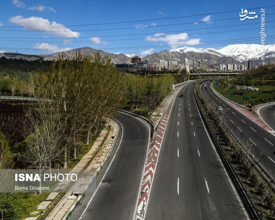 عکس/ خیابانهای تهران در روز 12فروردین