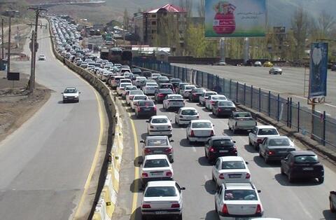 ترافیک فوق سنگین به سمت شهرهای شمالی کشور