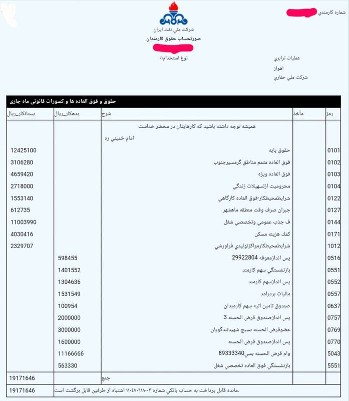 حقوق کارگران نفت زیر 2.5 میلیون تومان! 2