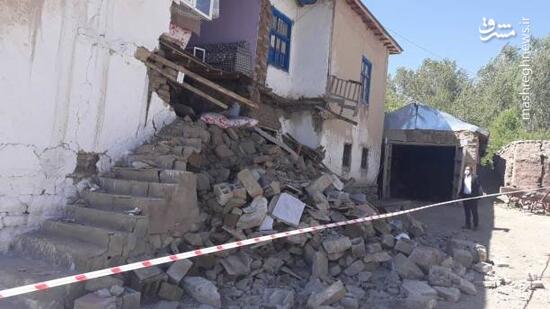 عکس/ خسارت زمین لرزه‌ ۵.۴ ریشتری در ترکیه