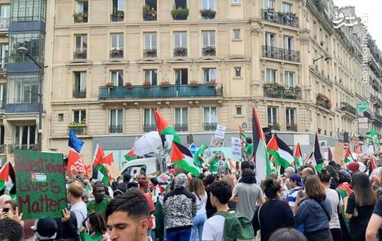 تظاهرات حمایت از فلسطین در پاریس +عکس