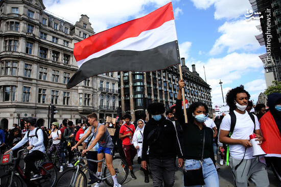 عکس/ اعتراض به کشتار مردم یمن در لندن