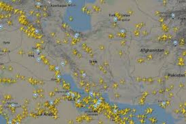 افزایش ۳۶ درصدی پروازهای عبوری از آسمان ایران