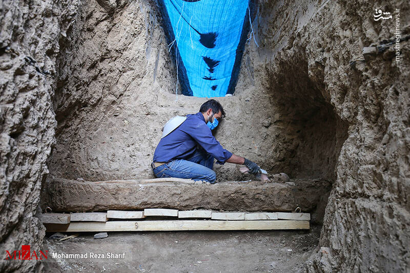 عکس/ کشف اسکلت‌های اشکانی در اصفهان