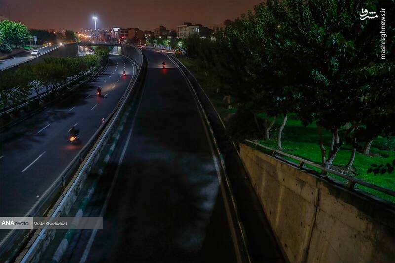 عکس/ شب‌های خاموش تهران