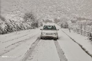 بارش برف در سوادکوه