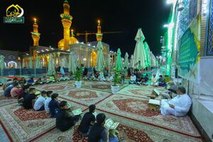 عکس/ محفل انس با قرآن ماه مبارک رمضان در کاظمین