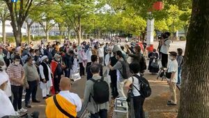 راهپیمایی حمایت از ملت مظلوم فلسطین در ژاپن برگزار شد