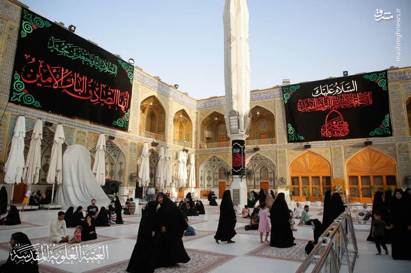 عکس/ حال و هوای نجف در روز شهادت امام صادق(ع)