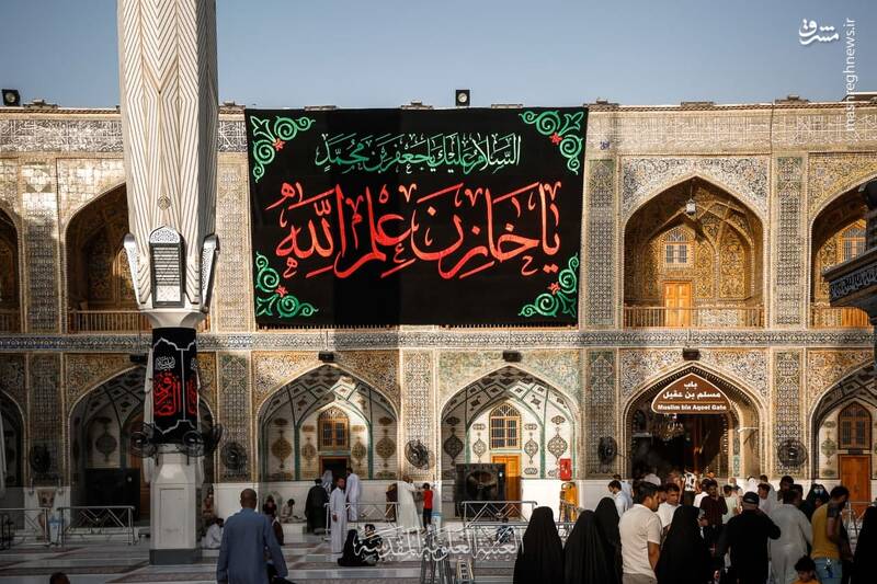 عکس/ حال و هوای نجف در روز شهادت امام صادق(ع)