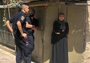 لبخند دختر فلسطینی پس از بازداشت
