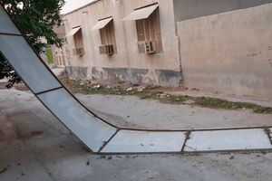 طوفان شدید در پارسیان با یک کشته +عکس و فیلم طوفان شدید در پارسیان + عکس و فیلم - کراپشده