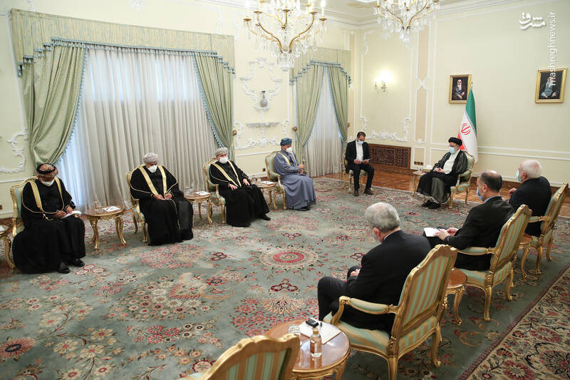 دیدار وزیر امور خارجه عمان با رئیسی