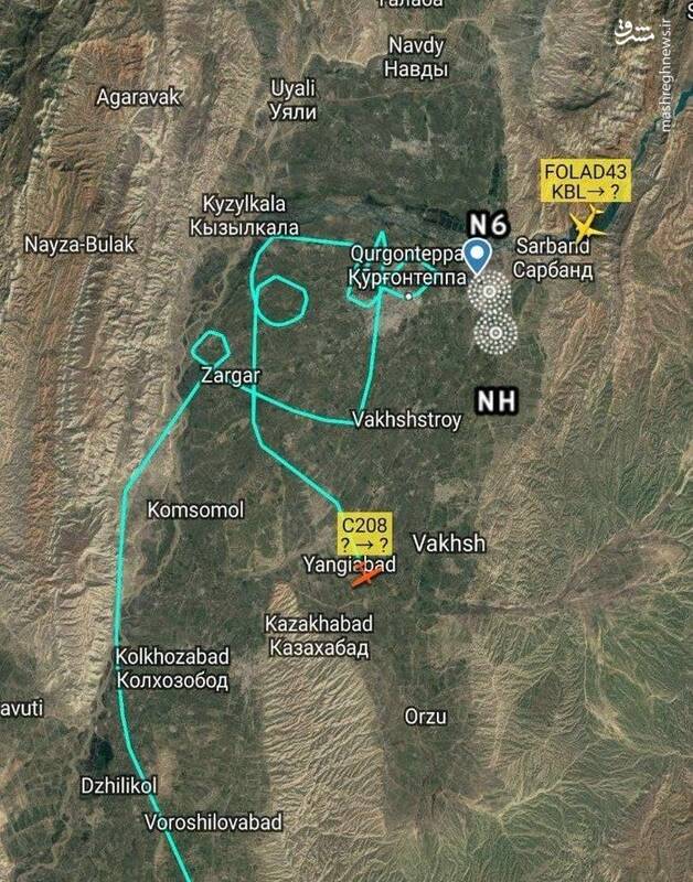 سرگردانی هواپیمای اشرف غنی در آسمان تاجیکستان+ عکس