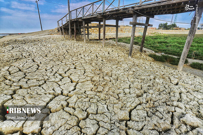 عکس/ بزرگترین خلیج دریای خزر در آستانه خشکسالی