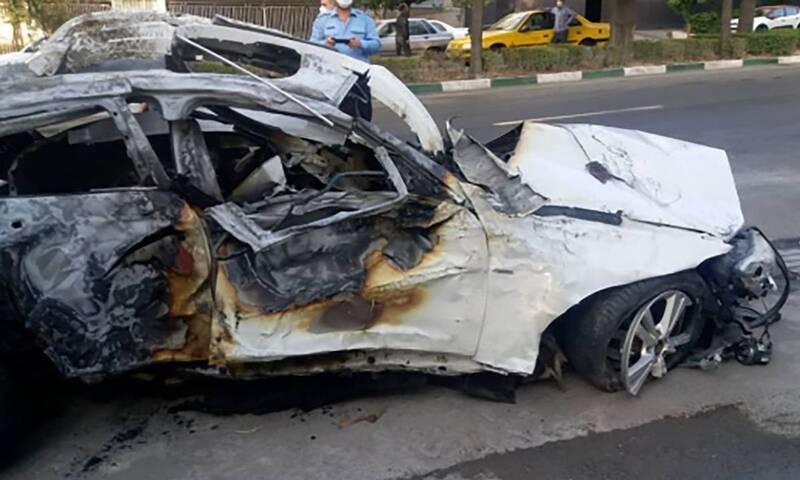 فیلم/ تصادف شدید و واژگونی پرشیا در مرند