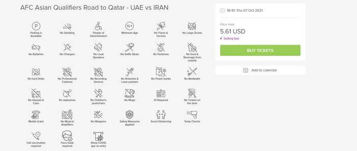 آغاز بلیت‌فروشی بازی امارات و ایران؛ ۱۵۷ هزار تومان با شرایط بسیار خاص