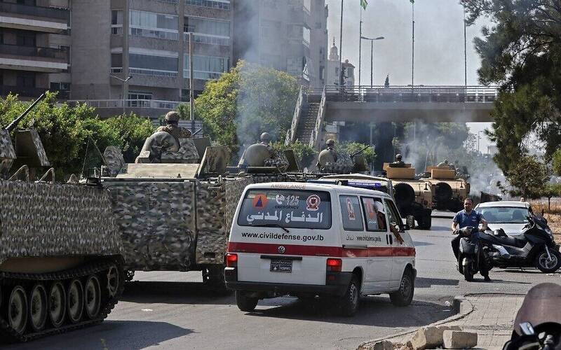 ارتش،لبنان،بيروت،تجمع،درگيري،نفر