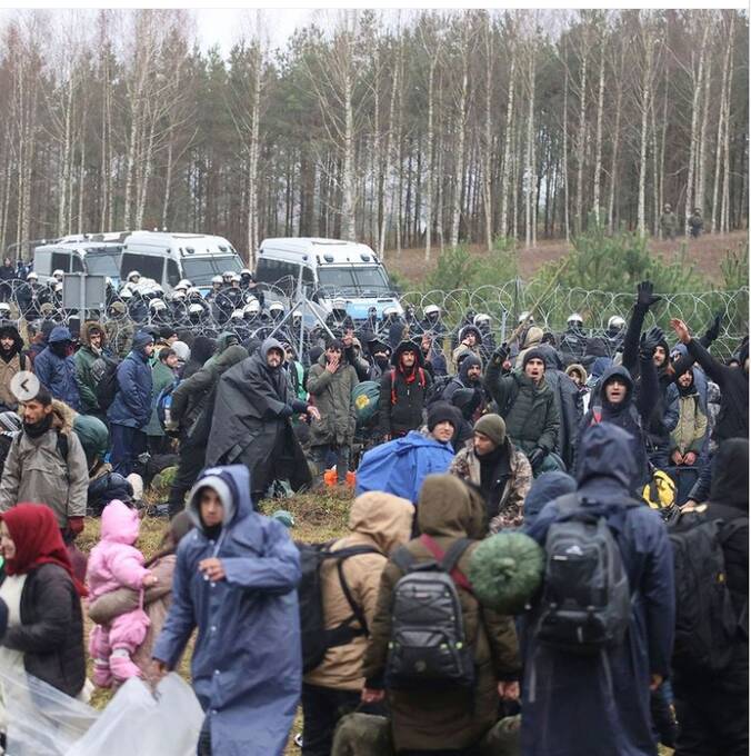 تشدید بحران مهاجران در مرز لهستان و بلاروس