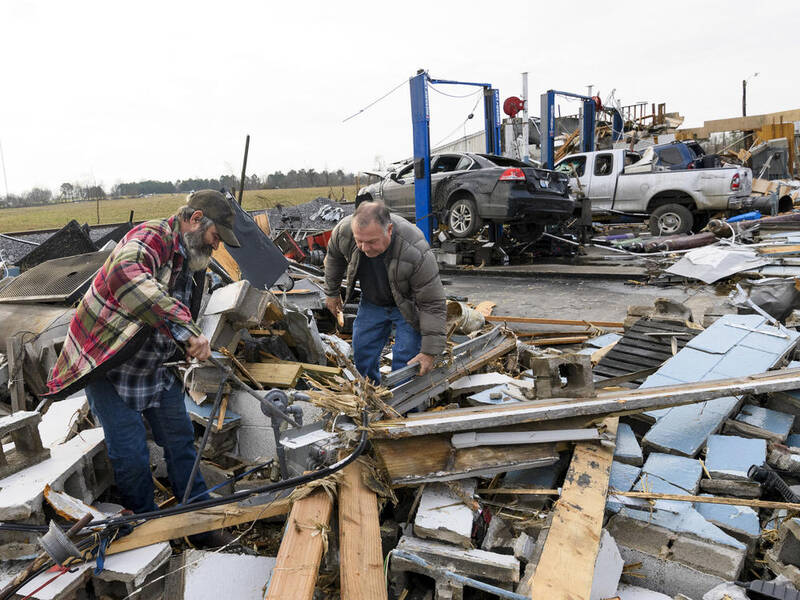 کشته‌های طوفان در کنتاکی به ۷۰ نفر رسید