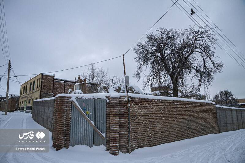 برف زمستانه اردبیل