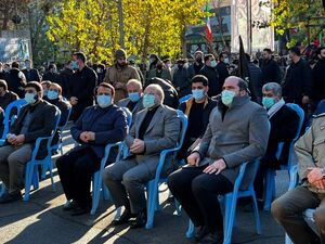 حضور قالیباف در مراسم تشییع یاران سلیمانی