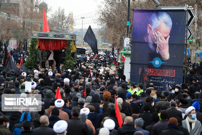 تشییع پیکرهای شهیدان دوران دفاع مقدس در مشهد