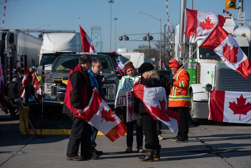 ادامه اعتراضات کرونایی کامیون‌داران در کانادا