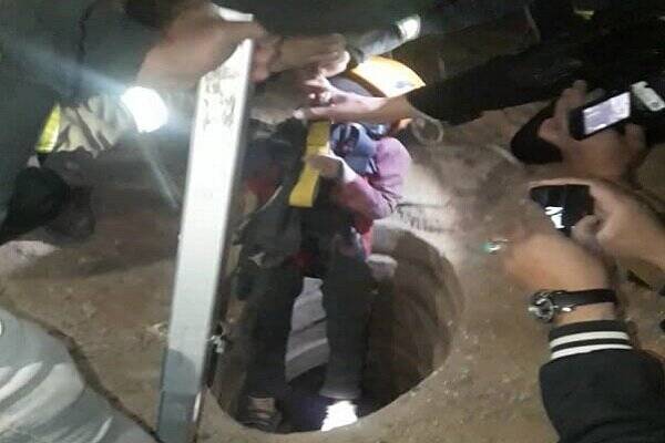نجات معجزه آسای پسربچه ربوده شده از چاه ۴۰متری