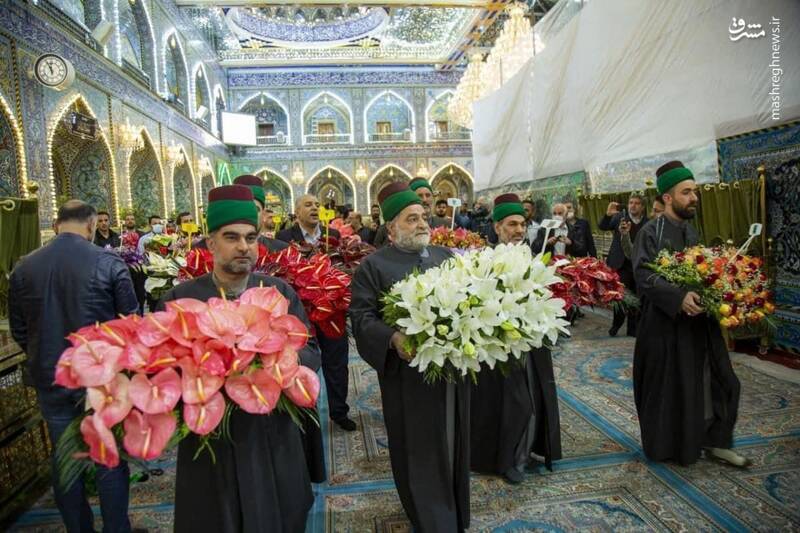 گل آرائی حرم حضرت اباالفضل(ع) به مناسبت اعیاد شعبان +عکس 