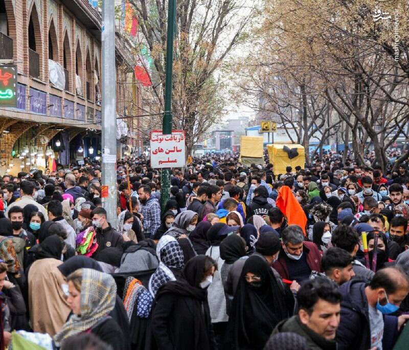 عکس/ وضعیت بازار تهران قبل از عید