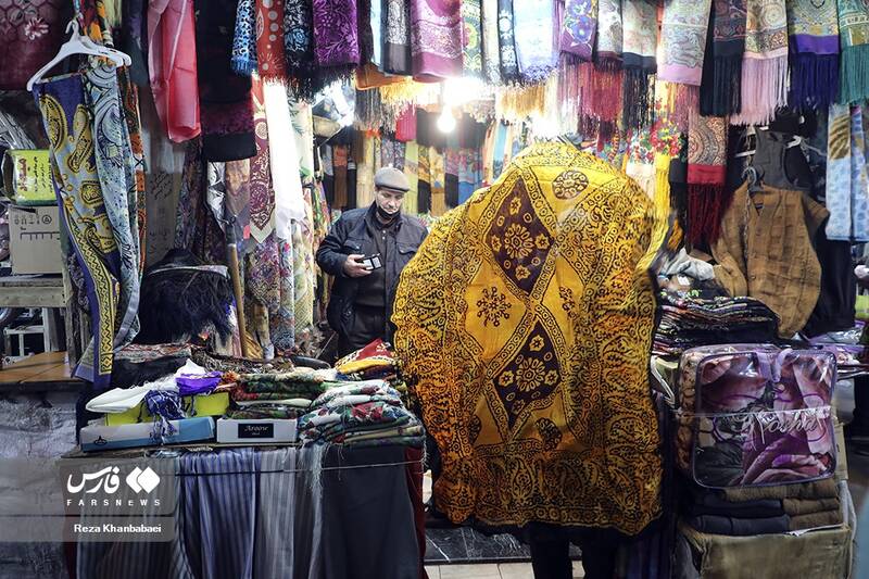 تکاپوی خرید شب عید در بازار قیصریه اردبیل