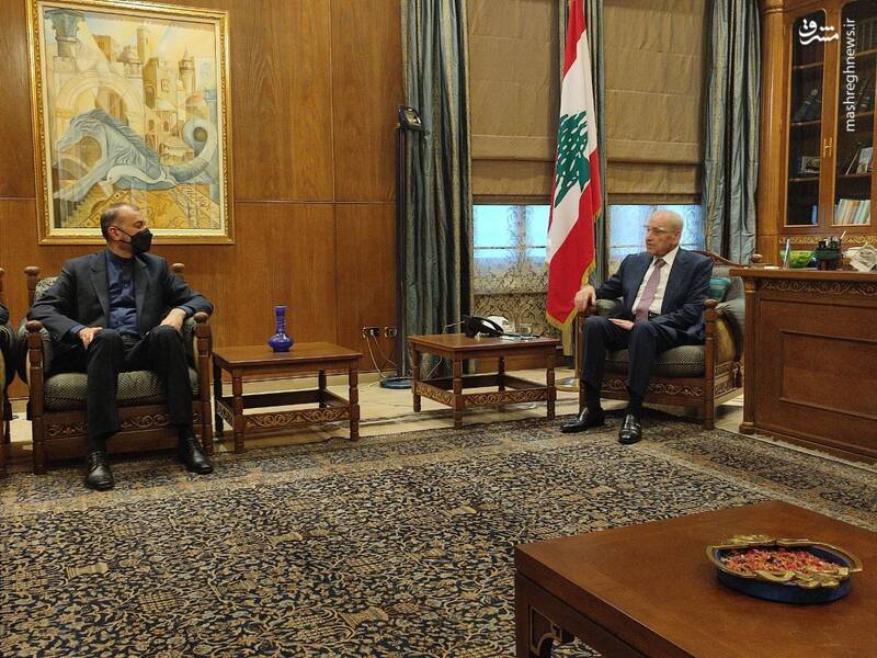 دیدار وزیر امور خارجه با رئیس مجلس نمایندگان لبنان