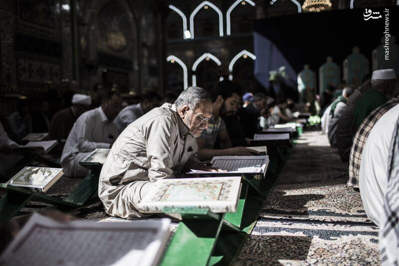 عکس/ محفل انس با قرآن در حرم سیدالشهدا(ع)