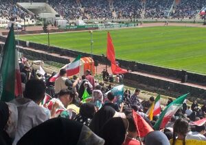 ‏وضعیت ورزشگاه آزادی یک ساعت بعد از بازگشایی درها+عکس - کراپ‌شده