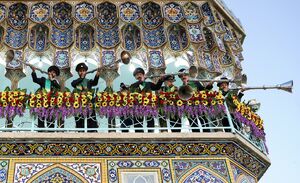 نقاره‌زنی ویژه در روز ولادت حضرت رضا(ع)